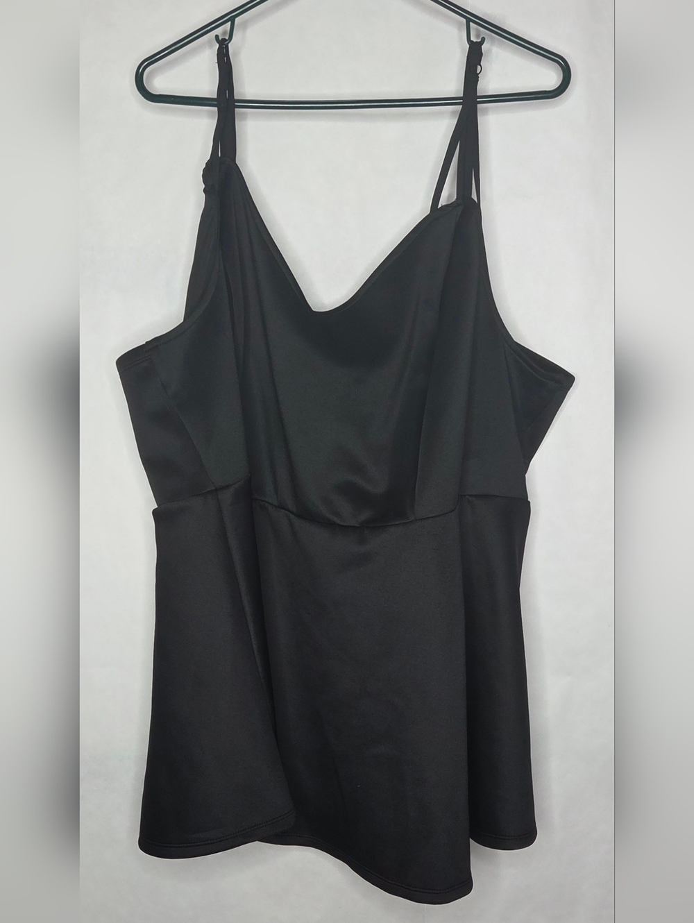 torrid Black Satin Slip Tank Top